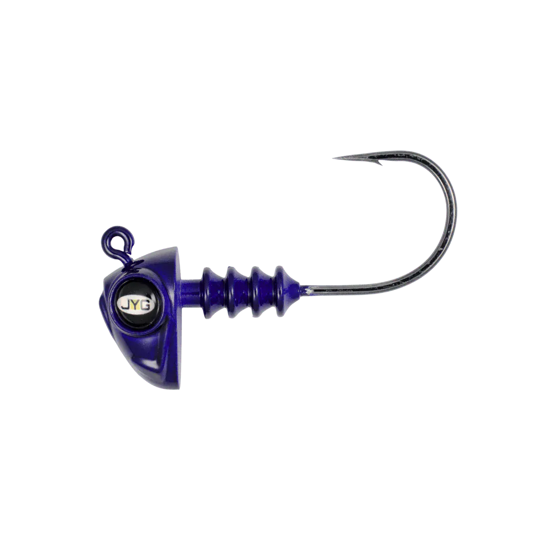 JYG Pro Chubby Jig Head 3in 1/4oz 3PK / Purple Rayne