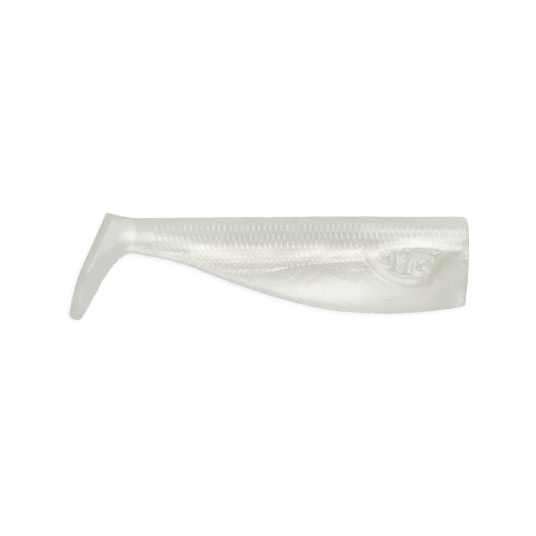 JYG Pro Chubby Paddle Tail 3in 6 Pack / Pearl
