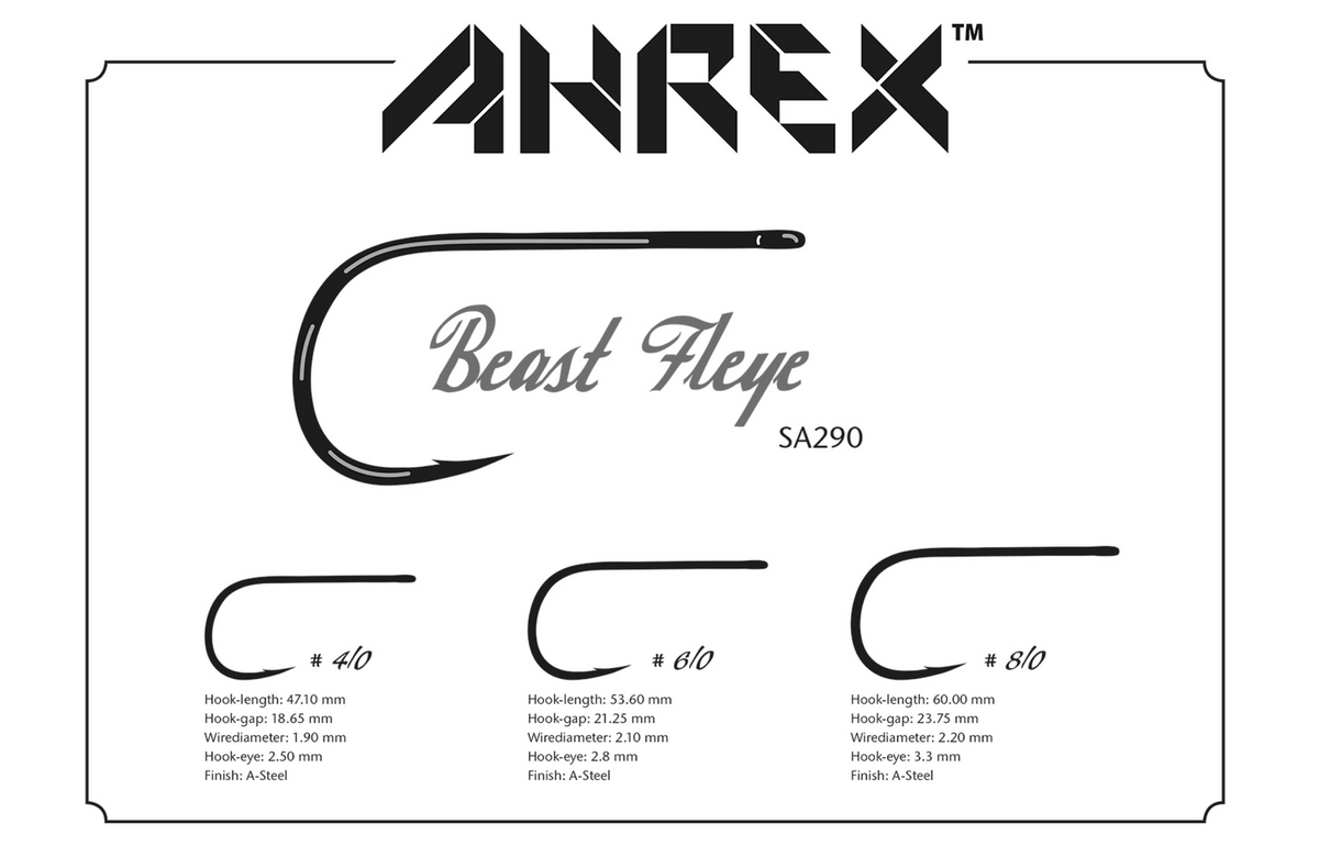 Ahrex SA290 Bob Popovics Beast Fleye Hook