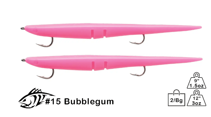 Rigged Slug-Go | Weighted Soft Plastic for Stripers