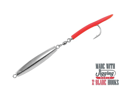 Diamond Jig With Tubed Tail 1oz / Red