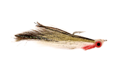 Half N Half Clouser Minnow 1 / Olive/White