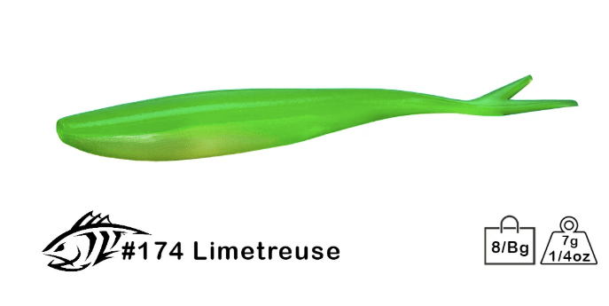 Lunker City Freaky Fish Limetreuse