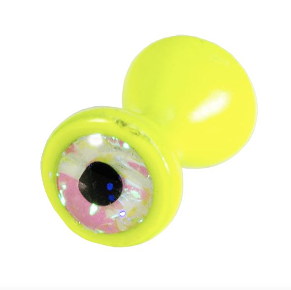 MFC Tungsten Sparkle Dumbell Eyes Chartreuse Sparkle / Small