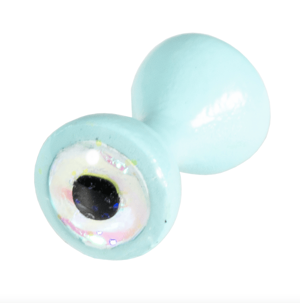 MFC Tungsten Sparkle Dumbell Eyes Light Blue Sparkle / Small