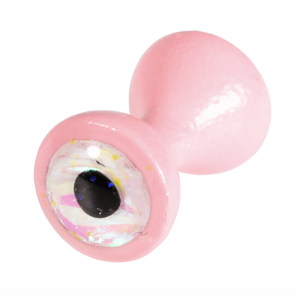 MFC Tungsten Sparkle Dumbell Eyes Light Pink Sparkle / Small