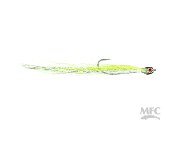Popovics' Jiggy Fleye 2/0 / Chartreuse/White