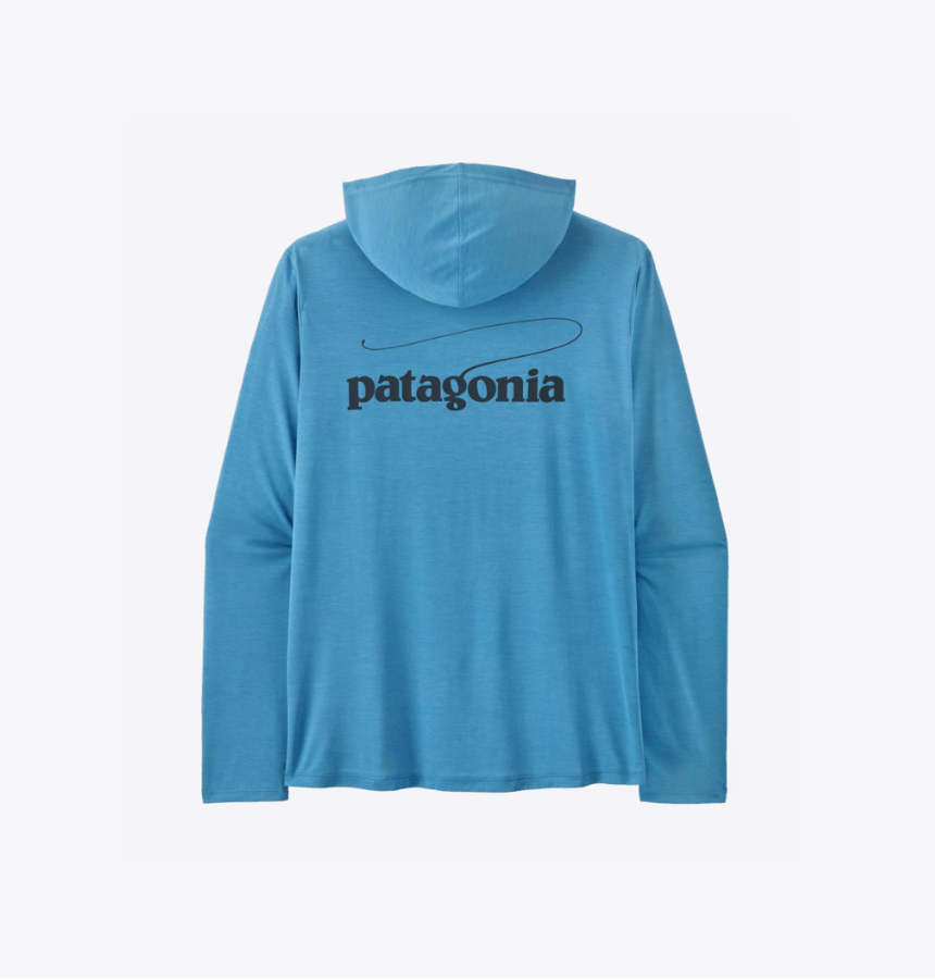 Patagonia M's Cap Cool Daily Hoody - Casting Logo S / Light Shore Blue