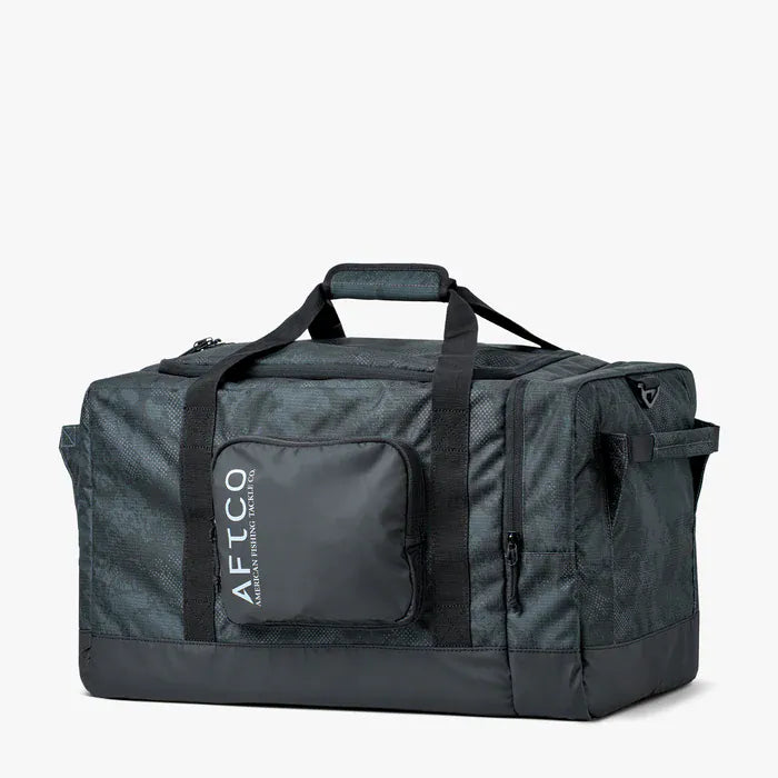 AFTCO 65L Boat Bag Black Storm Camo