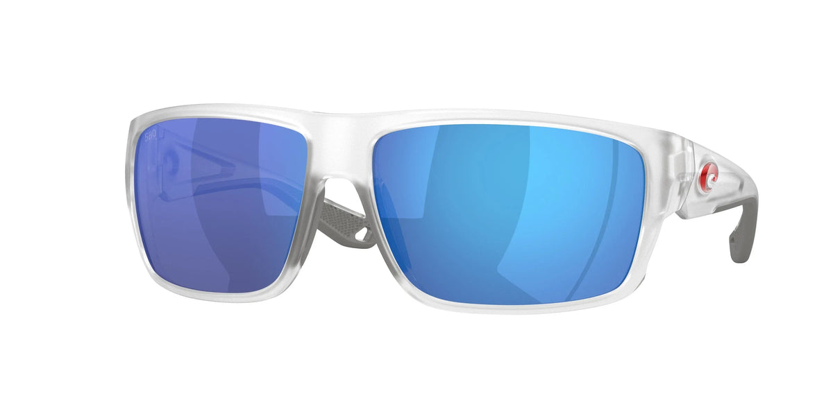 Costa Fly Line Sunglasses Matte Clear Blue Mirror 580G
