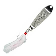 Hopkins Shorty Treble Bucktail Spoons Silver - 1oz