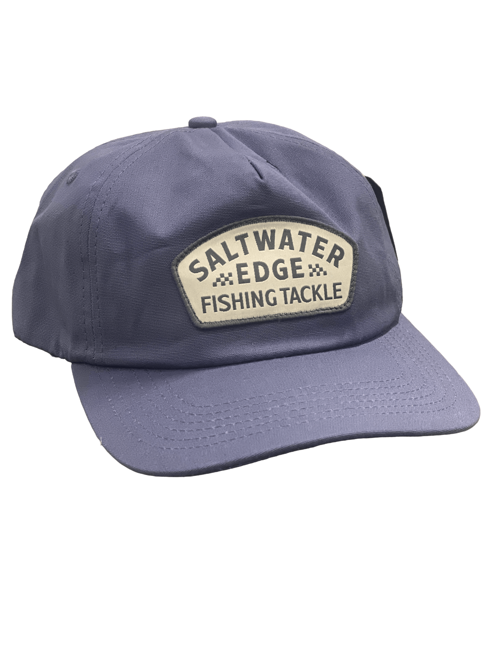 Saltwater Edge Checkered Hat Navy