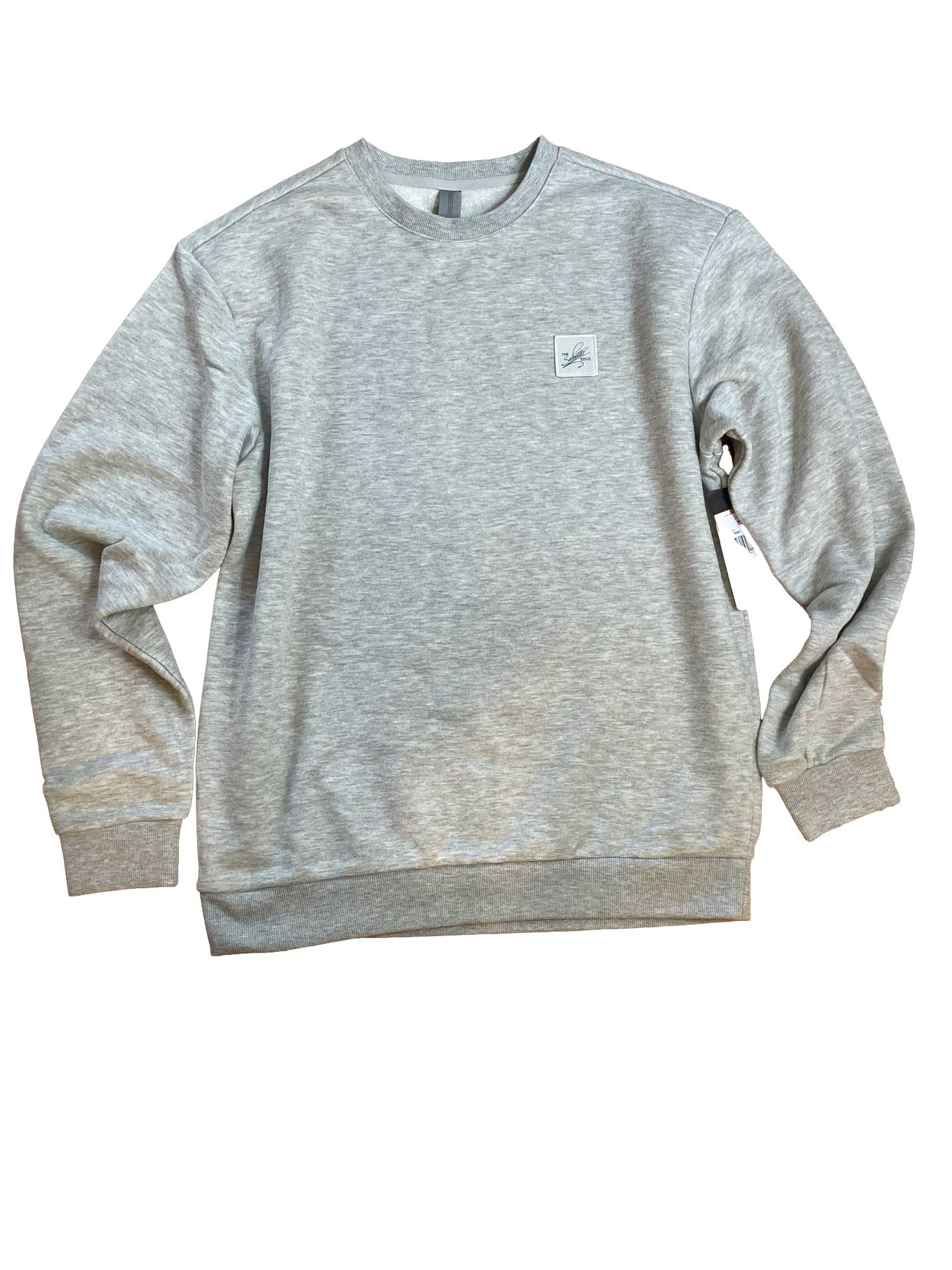 Saltwater Edge Point Crewneck Gray / S
