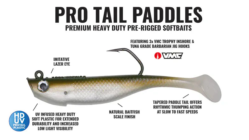 Hogy Protail Paddle Guide Pack: 6.5" 4oz (3pc)