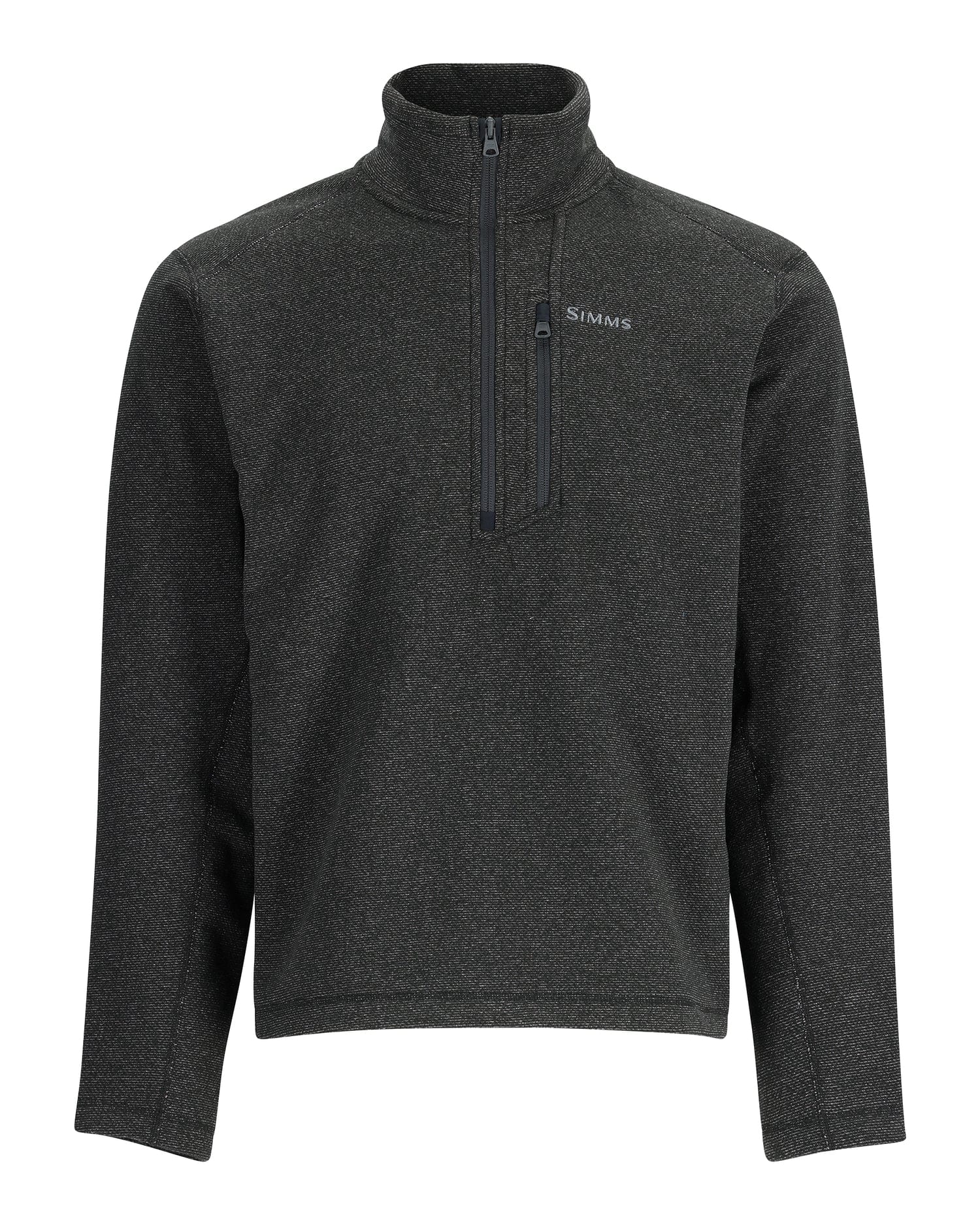 Simms Rivershed Half Zip Fleece Black Heather / Medium