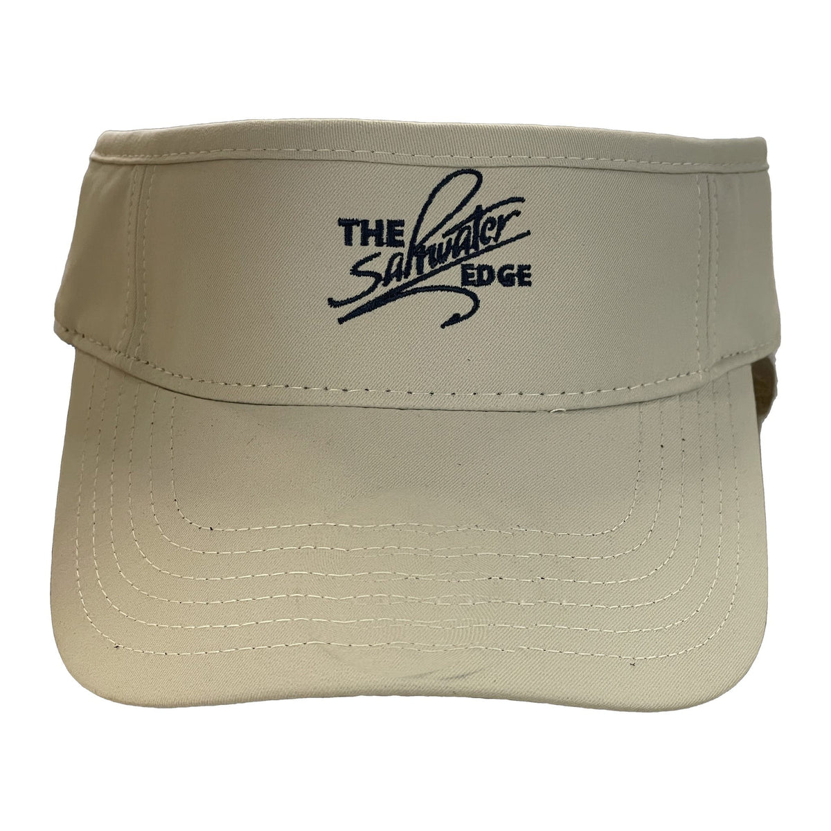Saltwater Edge Twill Visor Stone