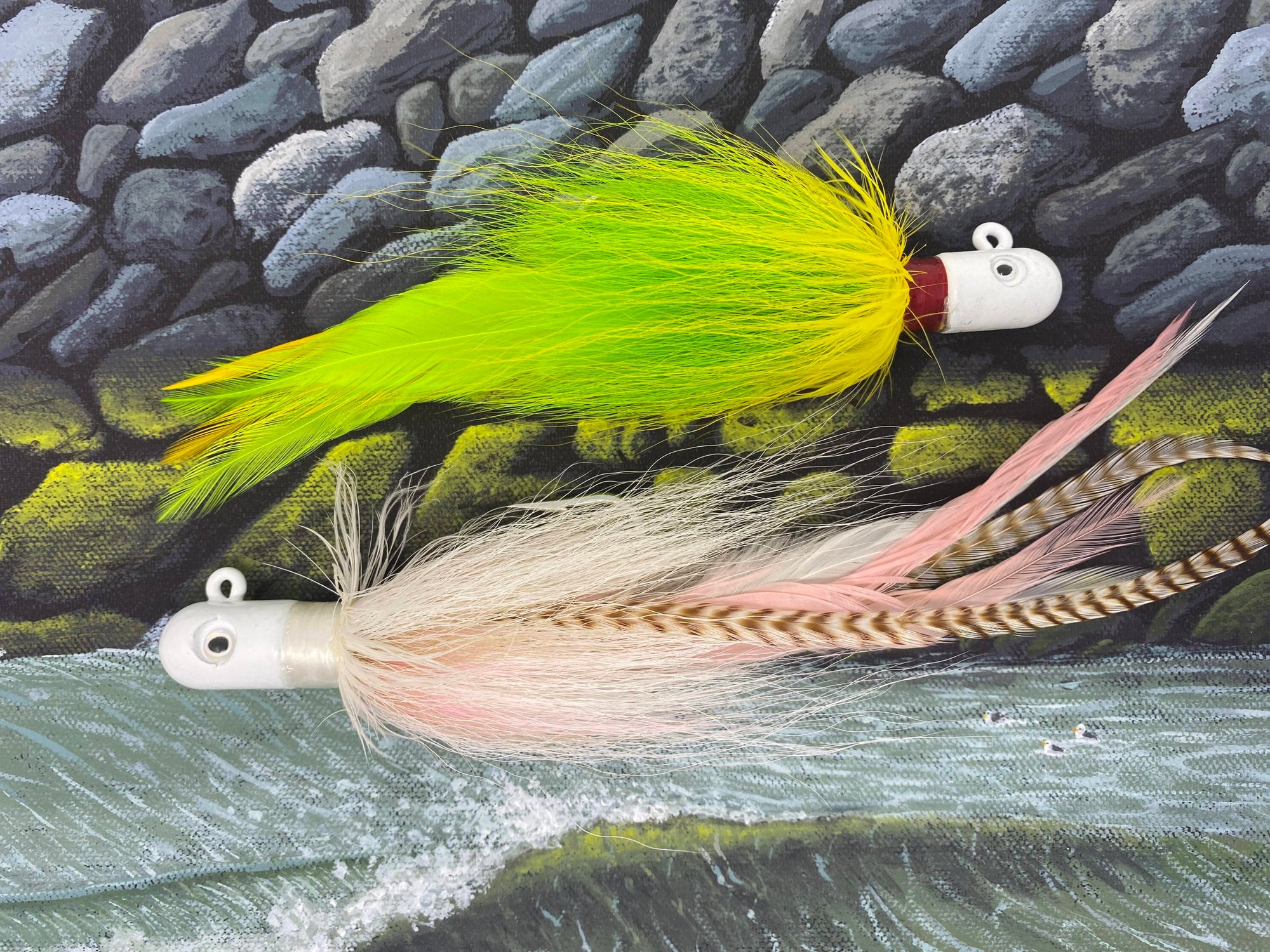 FUSIGO Bucktail Jigs Saltwater Lures Assorted Jigs Head Fishing Lures for  Bass Walleye Crappie Striper 1/4oz-2oz, Pack of 5 2oz: Buy Online at Best  Price in UAE 