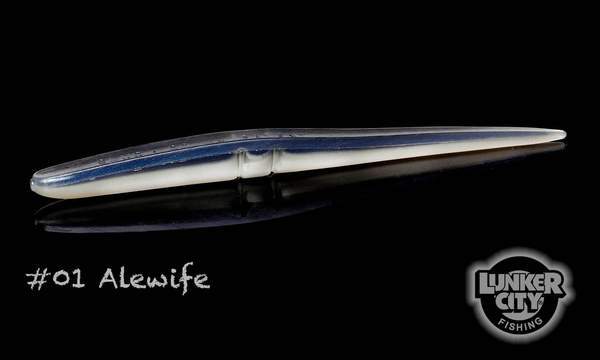 Lunker City, Esca Morbida Slug-Go, 10 per Confezione, Alewife Lunker City, Esca Morbida Slug-Go, 10 per Confezione, Alewife