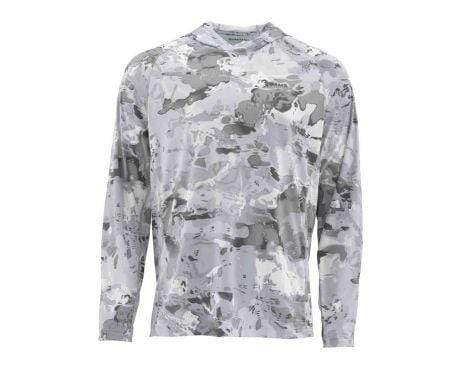 Simms SolarFlex Hoody - Print Large / Cloud Camo Grey