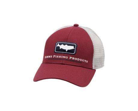 Simms Striper Icon Trucker Hat Rusty Red