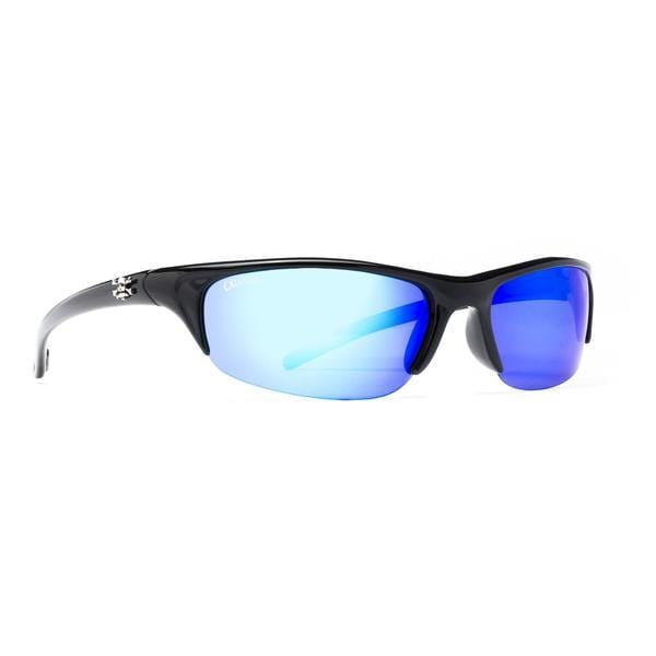 Calcutta Bermuda Sunglasses (Black Frame/Blue Mirror Lens)