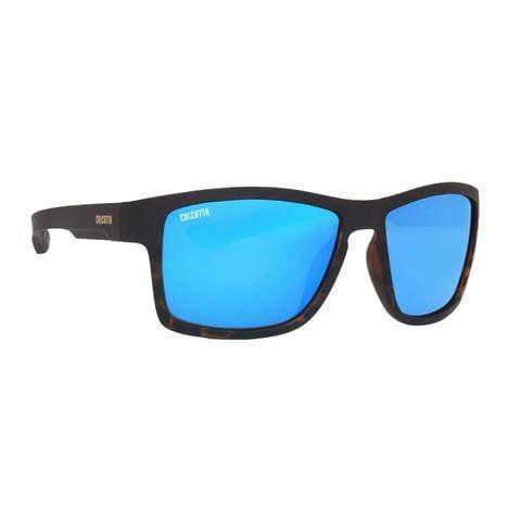 Calcutta Marsh Grass Sunglasses Matte Brown Frame/Blue Mirror Lens