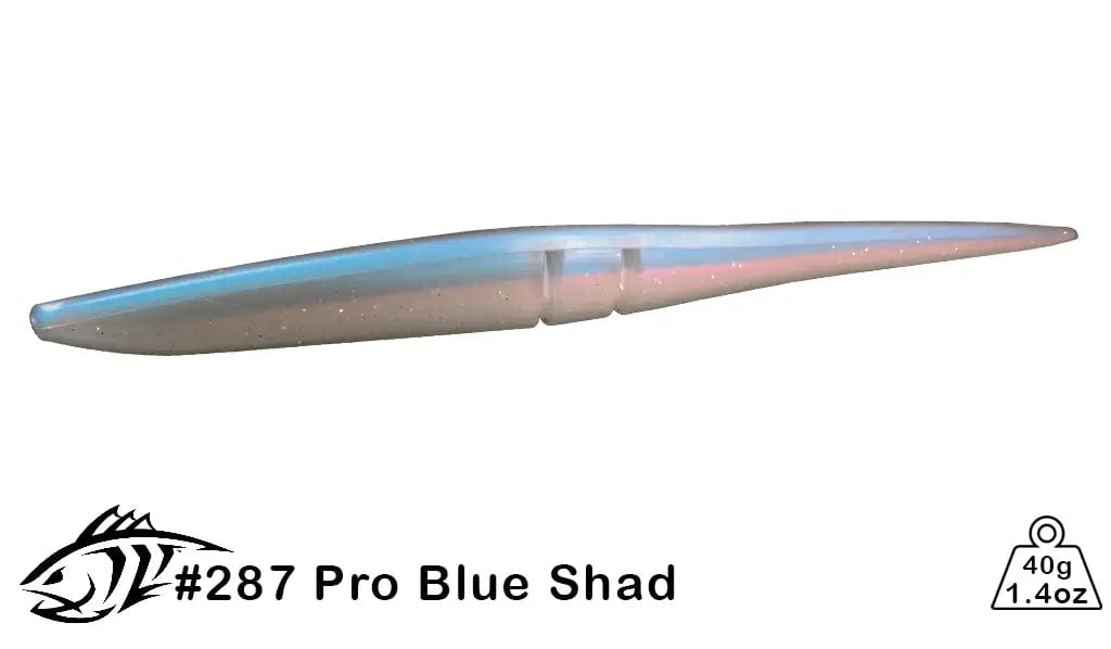 Lunker City Slug-Go 6&quot; - 8pk / Pro Blue Shad