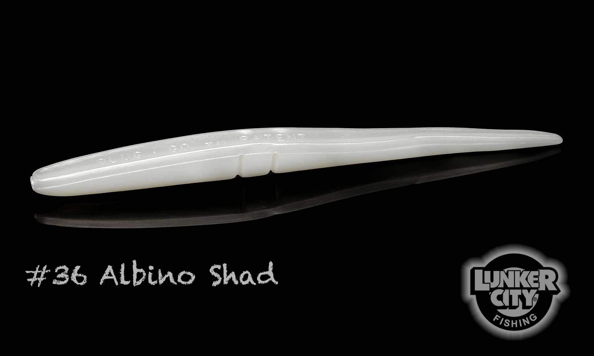 Lunker City Slug-Go 4-1/2" - 8pk / Albino Shad
