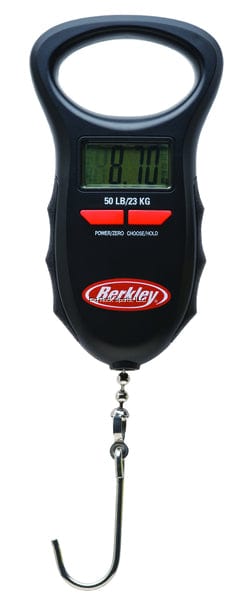 Berkley BTDFS50-1 Digital Scale 50Lb Auto Save Water Resistant 10 Wgt Memory