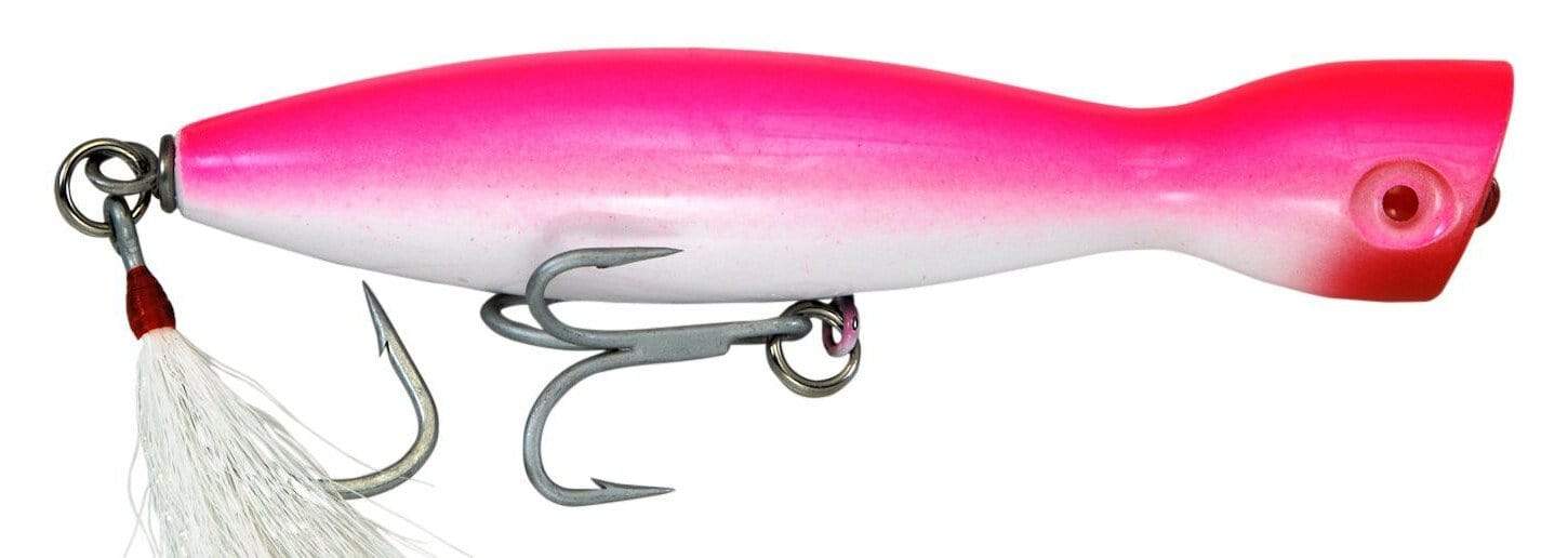 Super Strike Lures Little Neck Popper White Floating 4.25 1oz - Canal Bait  and Tackle