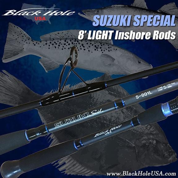 Black Hole USA Suzuki Special Inshore Spinning Rods SUZUKI 801L