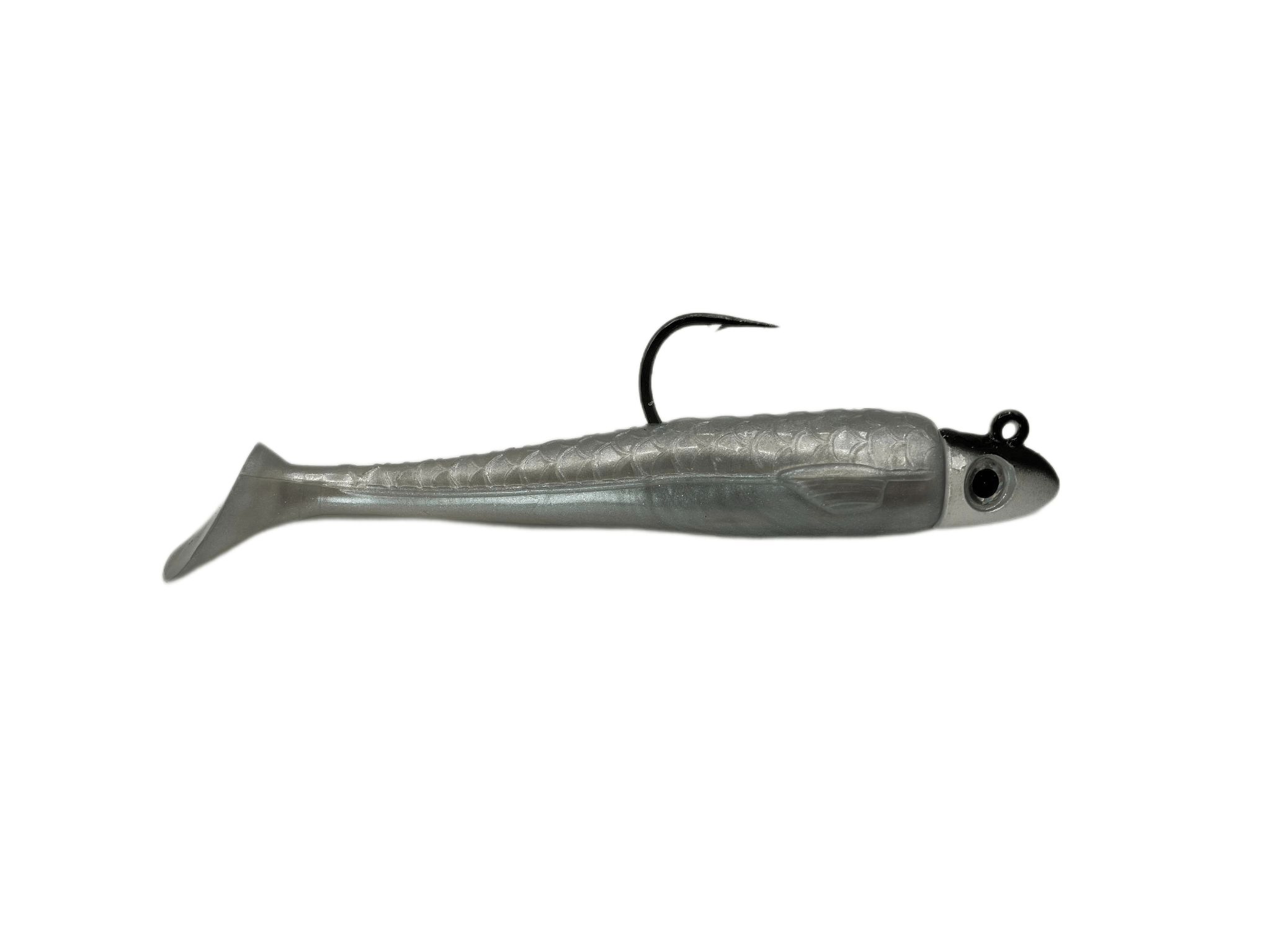 RONZ Lures Replacement Tails 10 4ct (10BTSM) (Silver Metallic)