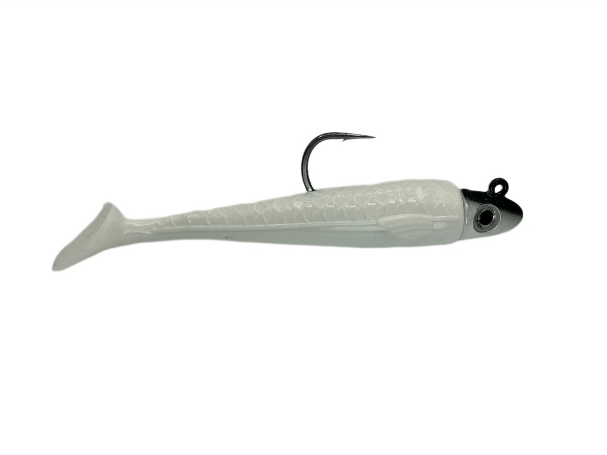 RonZ Z-Fin Original Series Rigged Sand Eel (5 and 6&quot;) White / 5&quot;