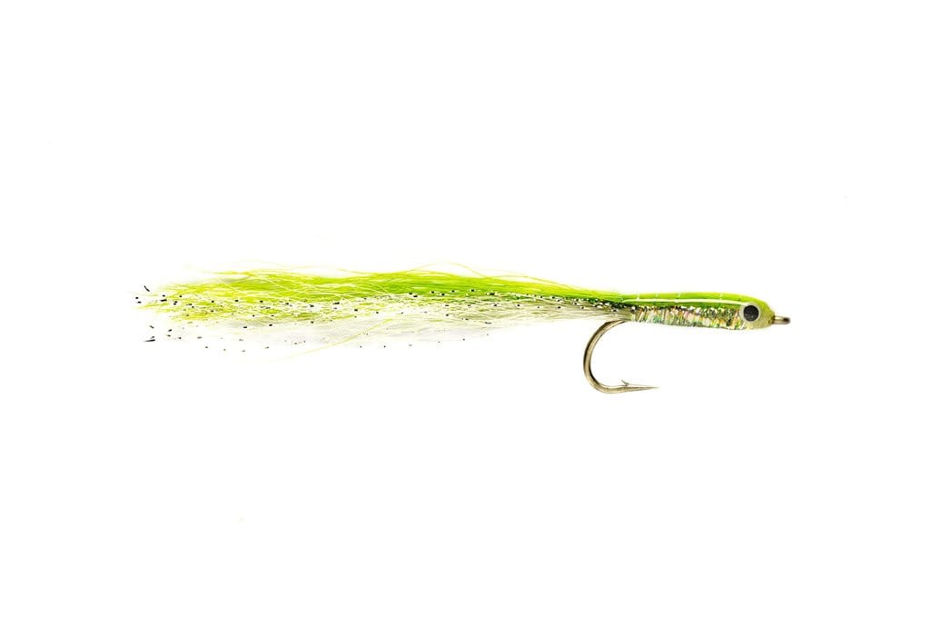 Mikkleson&#39;s Epoxy Baitfish #2 / Chartreuse/White