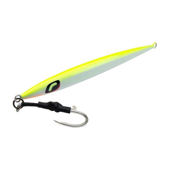 Shimano Shimmerfall Vertical Jigs Chartreuse/White / 3oz (100g) - 5 5/8&quot;