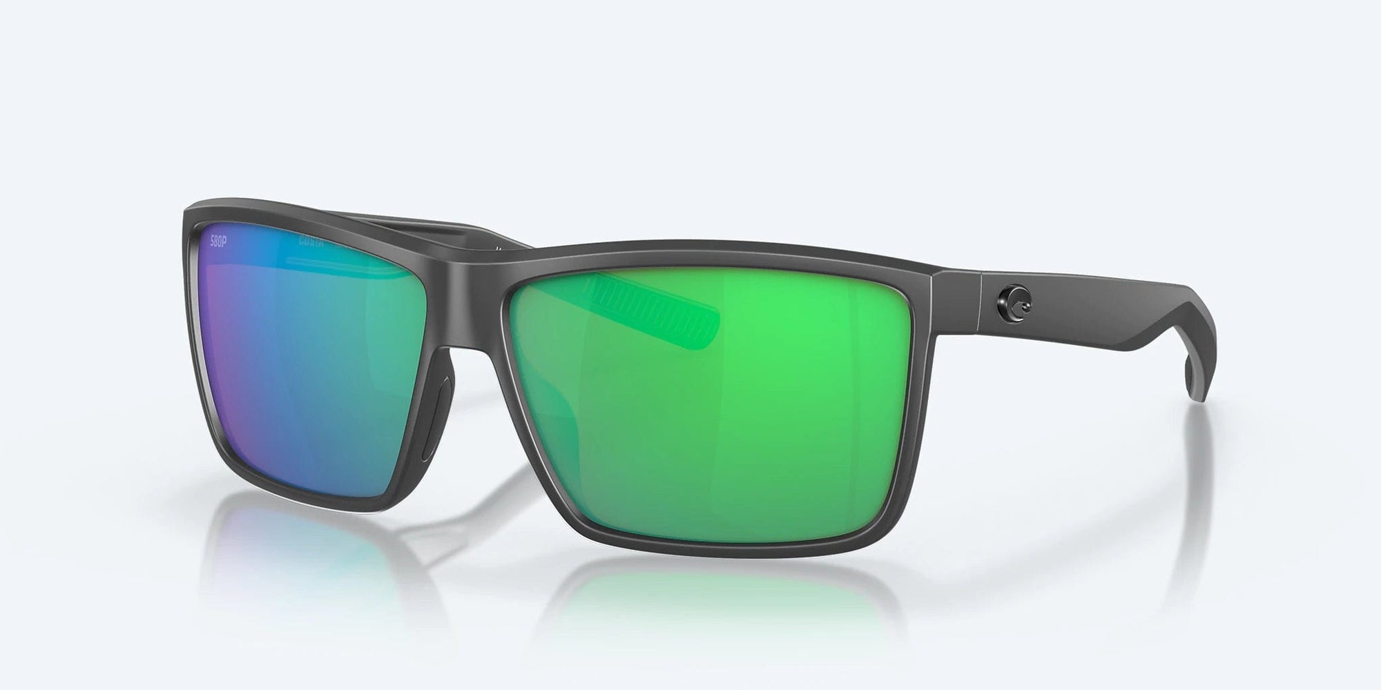Costa Del Mar Rinconcito Polarized Sunglasses (580P - Polycarbonate Lenses) Matte Gray - Green Mirror  580P