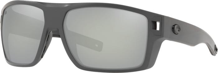 Costa Del Mar Diego Polarized Sunglasses (580G - Glass Lenses) Matte Black Frame - Gray Silver Mirror (DGO 11 OSGGLP)