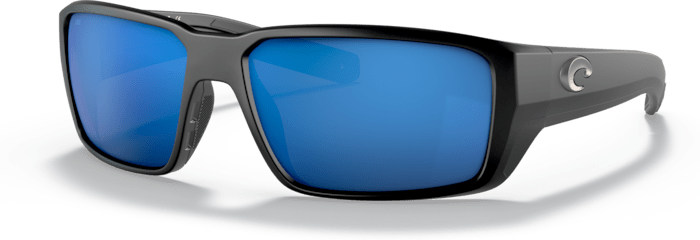 Costa Del Mar Fantail Pro Polarized Sunglasses (580G - Glass Lenses) Matte Black - Blue Mirror (06S9079 907901)