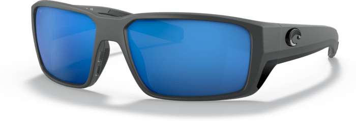Costa Del Mar Fantail Pro Polarized Sunglasses (580G - Glass Lenses) Matte Gray - Blue Mirror (06S9079 907909)