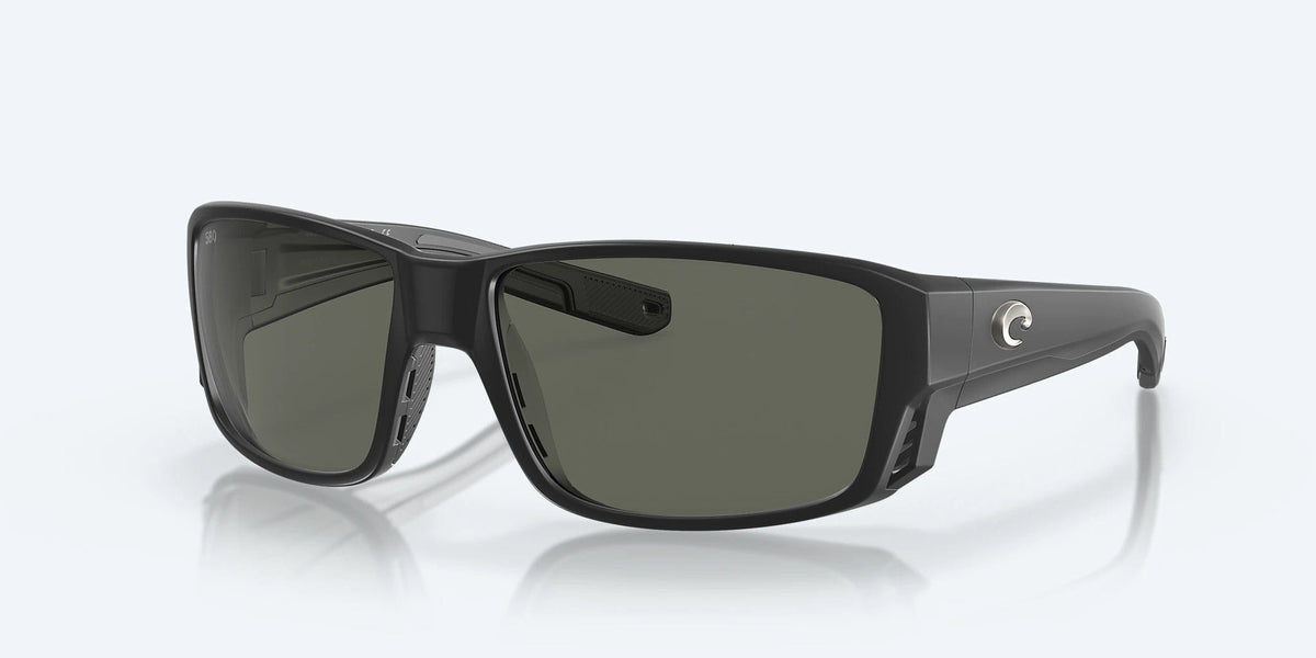 Costa Del Mar Tuna Alley Pro Polarized Sunglasses (580G - Glass Lenses) Matte Black - Gray 580G