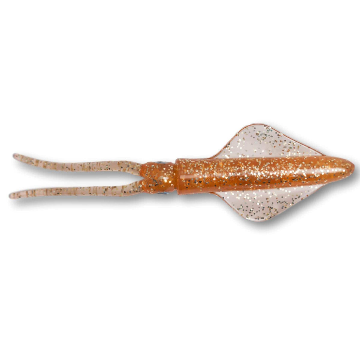 Fish Snax da’Squid 7 ½ inch Squid Imitation - 3 Pack Amber Gold Fleck