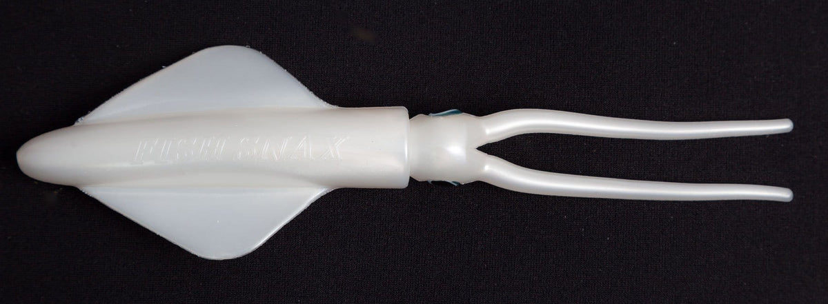 Fish Snax da’Squid 7 ½ inch Squid Imitation - 3 Pack Amber Gold Fleck