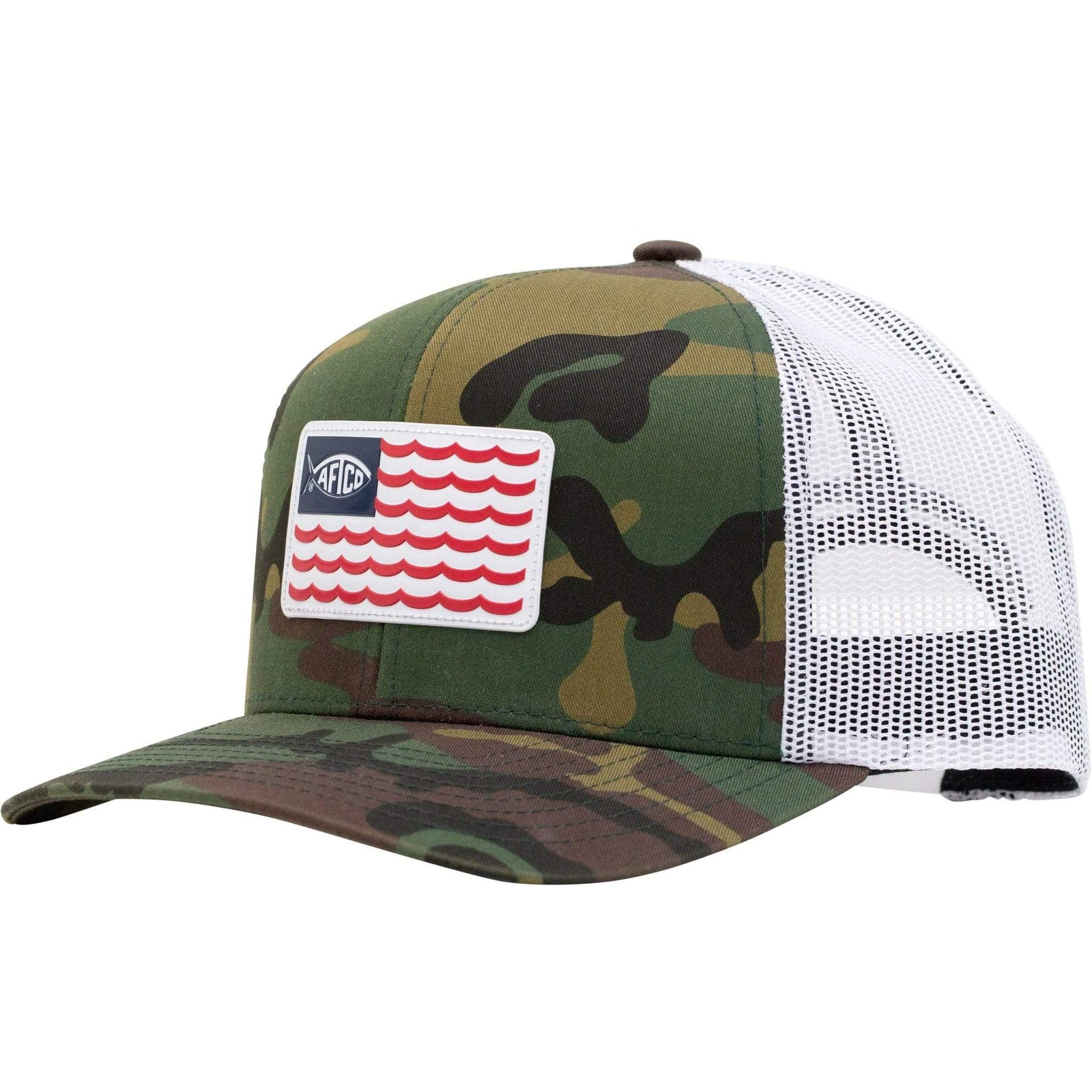 Aftco Canton Trucker Hat Green Camo