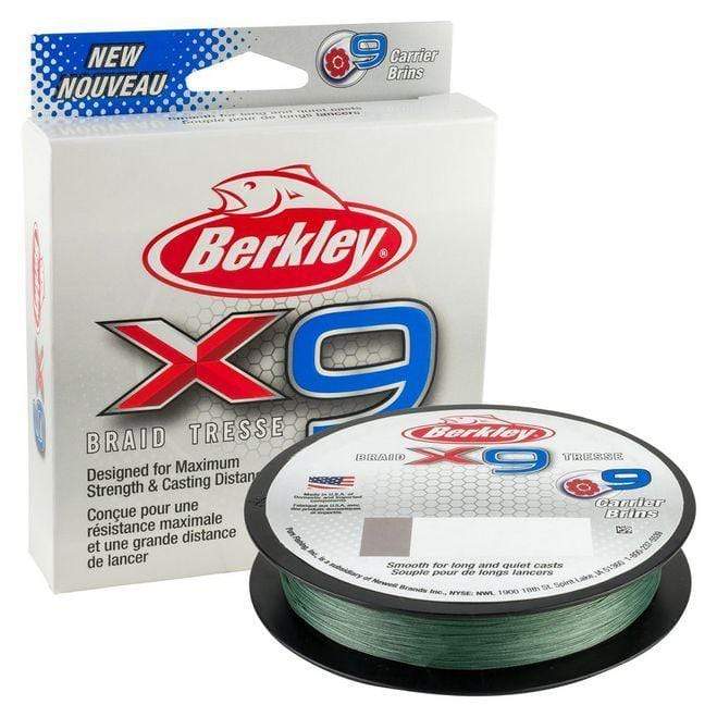 Berkley X9 Braided Line Lo-Vis Green / 10# - 330yd