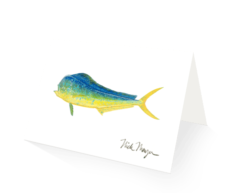 Nick Mayer Note Cards Bull Mahi