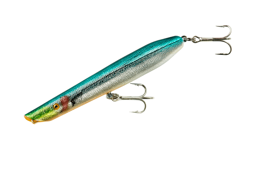 Cotton Cordell Pencil Popper Fishing Lure - Chrome/Blue Back - 6 in