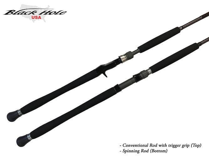 Black Hole USA Challenger Bank Conventional Rods (Spiral Wrapped)