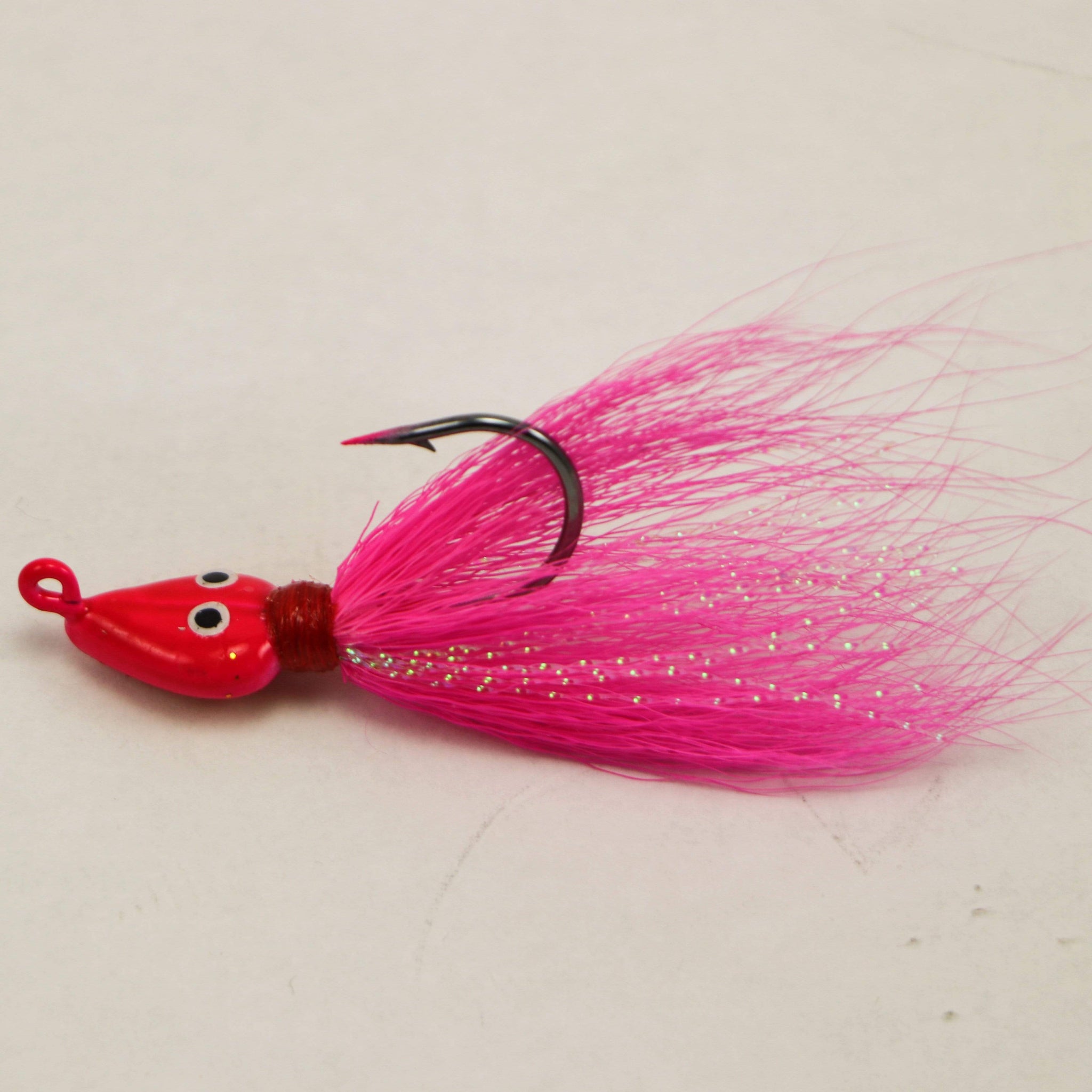 A jighead and chartreuse/pink soft-plastic trailer still gets the