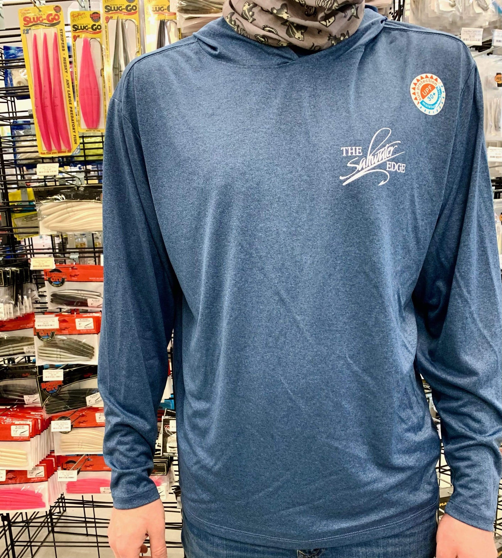 Spooled Performance Long Sleeve White with Tarpon SPF-30 (Small) at   Men's Clothing store
