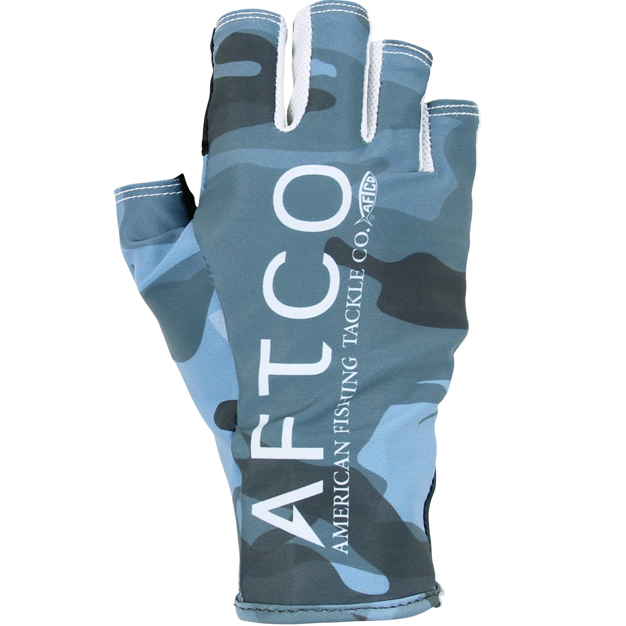 Aftco Solago Sun Gloves Blue Camo / Small